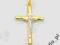 ZŁOTY KRZYŻYK BIAŁE ZŁOTO PREZENT CHRZEST NOWOŚĆ
