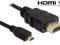 LN6 KABEL 1xHDMI A 19PIN/1xMICRO HDMI D v1.4 2,0M