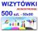 WIZYTÓWKI - 500 szt. - JEDNOSTRONNE - super jakość