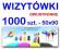 WIZYTÓWKI - 1000 szt. - DWUSTRONNE - super jakość