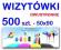 WIZYTÓWKI - 500 szt. - DWUSTRONNE - super jakość