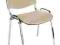 Krzesło chromowana stal beżowe