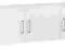 Nadstawka 3 drzwi biała