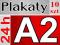 A2 PLAKATY 200g 10 szt DRUK 24h Plakat A0 A1 A3 A4