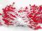 PTS008 PRĘCIKI do kwiatów czerwone 3mm _150szt_