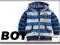 NEXT JESIEŃ SWETEREK BLUE STRIPE KNIT 6-9 M