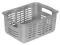 POJEMNIK KOSZYK ALFA 2 SREBRNY