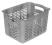 POJEMNIK KOSZYK ALFA 4 SREBRNY