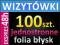 WIZYTÓWKI LAMINOWANE 100szt JEDNOSTRONNE błysk
