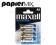 Baterie bateria alkaliczna Maxell AA LR6 4 sztuki