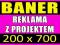 Baner reklamowy 200 x 700 cm + PROJEKT - PROMOCJA!