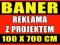 BANER REKLAMOWY 100 x 700 cm  PROJEKT - PROMOCJA!