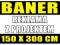 BANER REKLAMOWY 150x300 cm  PROJEKT - PROMOCJA!