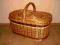 DUŻY WIKLINOWY KOSZ PIKNIKOWY-NA ZAKUPY-PIKNIK