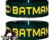 opaska BATMAN - TEXT AND LOGO silikonowa