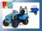 TRAKTOR NAPĘD NA PEDAŁY NIEBIESKI GRATIS PRZYCZEPA