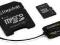 microSDHC 4GB class 10 + adapter + czytnik USB