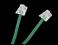 Przewód tel. wtyk-wtyk zielony 2m