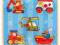 BRIMAREX Drewniane Puzzle Pojazdy