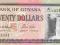 GUJANA 20 DOLLAR P-30 1996