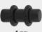 Plug czarny 5 mm z PMMA