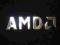 NAKLEJKA METALOWA CHROMOWANA AMD 30x8mm