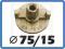 Nakrętki talerzowe kołnierzowe 75mm na ściąg 15mm