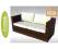 ZoneHome Technorattan sofa otwieralna Merto sofa o