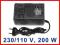 Zasilacz Konwerter Transformator 230/110V USA 200W