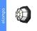 Elampa LAMPA KINKIET/PLAFON CZARNY E27  IP54