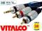 Kabel JACK wtyk - 2x RCA wtyk VITALCO HQ - 5,0m