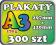 300szt Plakaty A3 170g TRANSPORT GRATIS! PROJEKT!