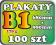 100szt Plakaty B1 170g TRANSPORT GRATIS! PROJEKT!