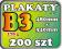 200szt Plakaty B3 170g TRANSPORT GRATIS! PROJEKT!