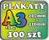 100szt Plakaty A3 130g TRANSPORT GRATIS! PROJEKT!