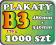 1000szt Plakaty B3 170g TRANSPORT GRATIS! PROJEKT!