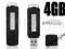 DYKTAFON CYFROWY 4GB PENDRIVE 128kbps GWARANCJA