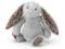 Szary króliczek BLOSSOM JELLYCAT 18 cm Królik