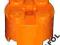 4AFOL 2x LEGO Orange Brick Round 2x2 3941