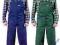 Spodnie robocze ogrodniczki nieb,zielone 188/110