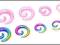 Akrylowa spirala do uszu  10 mm