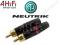 NEUTRIK REAN NYS373 WTYK GOLD RCA CHINCH HI-END