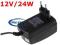 ZASILACZ WTYCZKOWYDO TAŚM ŻARÓWEK LED - 12V / 24W