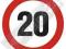 Znak BHP Drogi Wewnętrzne Ograniczenie 20 PVC
