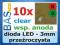Dioda LED 3mm czerwono-zielona wsp. anoda 10szt