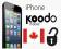 SIMLOCK IPHONE 3G 3GS 4 4S 5 5C 5S KOODO KANADA