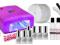 ZESTAW DO PAZNOKCI 8 LAKIER HYBRYDOWY UV LED LAMPA