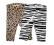 H&amp;M legginsy getry 2-pack zebra + panterka 104