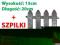PŁOTEK OGRODOWY BRĄZ 2m palisada obrzeże +SZPILKI