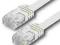 Kabel płaski z wtykami 2xRJ45 1.5m biały #K6
